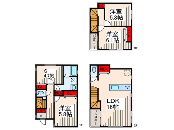 Ｋｏｌｅｔ篠崎#０８の物件間取画像